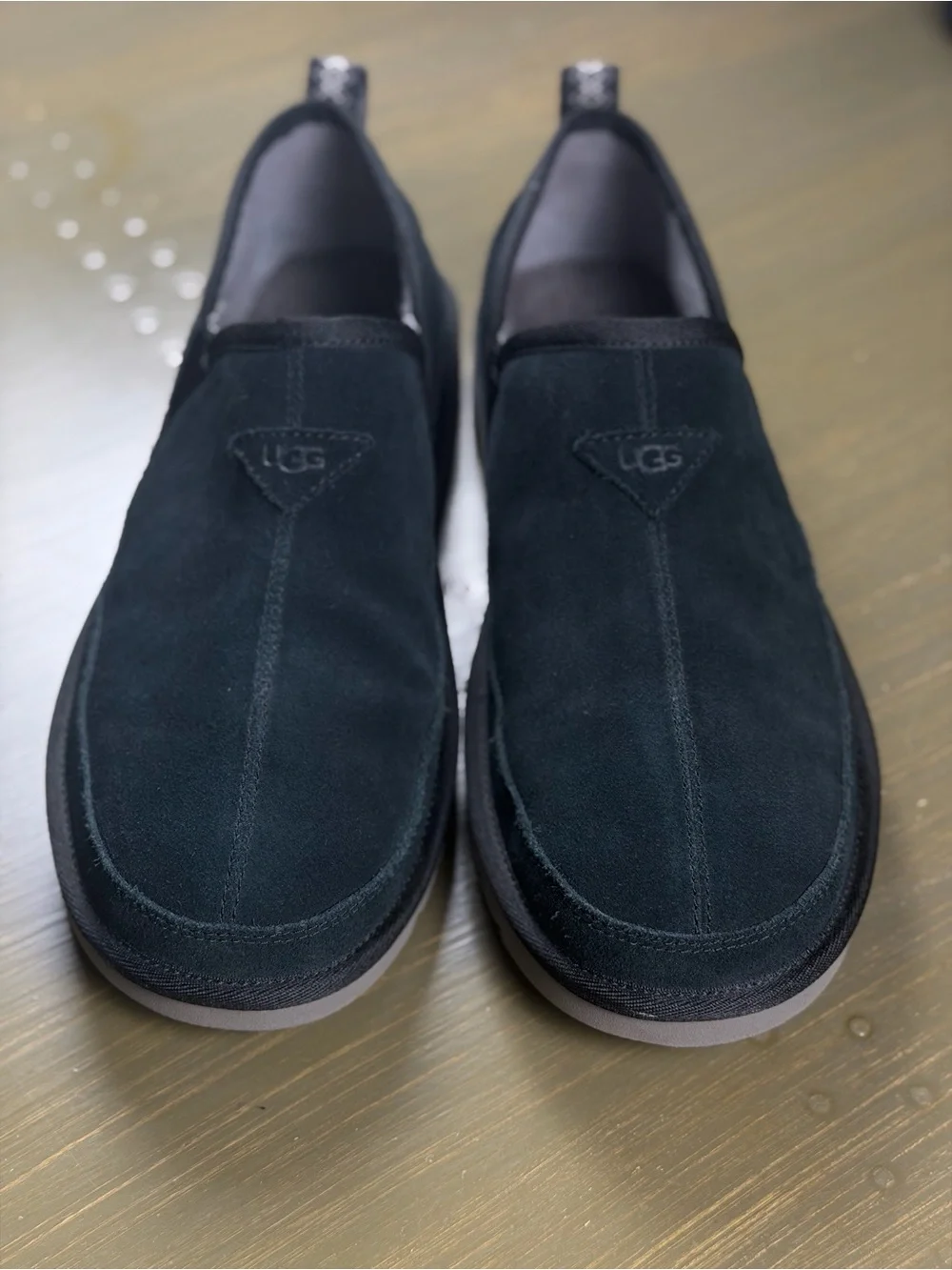 UGG Men’s Black Suede Slip-On Loafers
